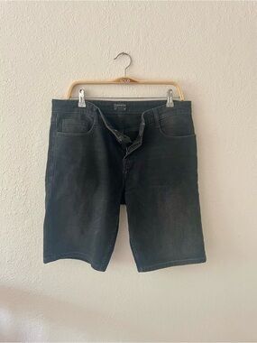 Frank and Oak mens black denim shorts W34
